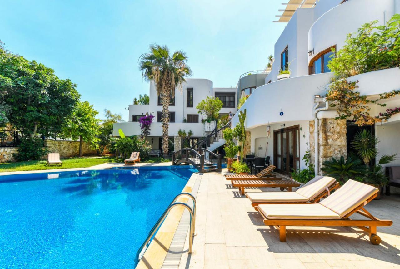 Duplex House With Shared Pool Near Beach In Kalkan Apartment ภายนอก รูปภาพ